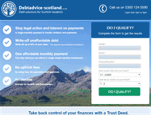 Tablet Screenshot of debtadvice-scotland.co.uk